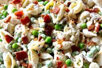 Creamy Bacon and Pea Pasta Salad Recipe for Summer Meals