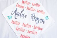 Make a Personalized Baby Blanket with Cricut and Freezer Paper