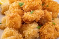 Crispy Pan-Fried Scallops with Garlic Butter Sauce