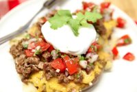 Loaded Smashed Potatoes with Cheese and Bacon