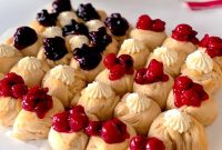 Patriotic Cheesecake-Stuffed Biscuit Flag Dessert Recipe