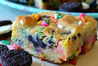 Cookies and Cream Cake-Batter Blondies: Decadent No-Fuss Treat