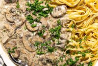 Vegan Mushroom Stroganoff Without Cashew Cream or Roux