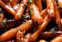Honey-Glazed Orange Carrots with Citrus Zest