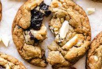 Thick Chewy Strawberry White Chocolate Cookies — No Chill Required