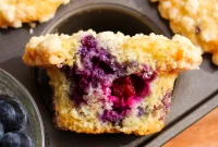 Moist Olive Oil Blueberry Muffins Recipe