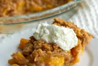 Sourdough Peach Crumb Pie Recipe with Flaky Rustic Crust