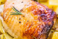 Honey Lemon Chicken with Crispy Roasted Potatoes