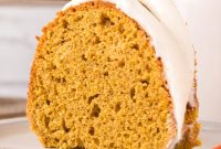 Moist Pumpkin Bundt Cake with Spiced Glaze