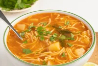 Sope de Fideo: Mexican Vermicelli Soup with Fresh Tomatoes