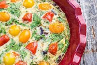 Mediterranean Veggie Frittata with Roasted Peppers and Feta