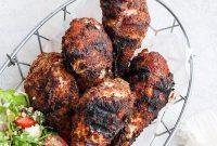 Crispy Grilled Chicken Legs with Smoky BBQ Glaze