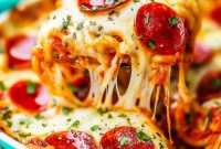 Cheesy Pizza Pasta Casserole Recipe for Family Dinners
