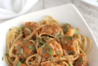Asian Salmon Pasta with Quick Peanut Sauce in 25 Minutes