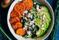 Chipotle Sweet Potato Bowl Recipe with Avocado & Lime Rice