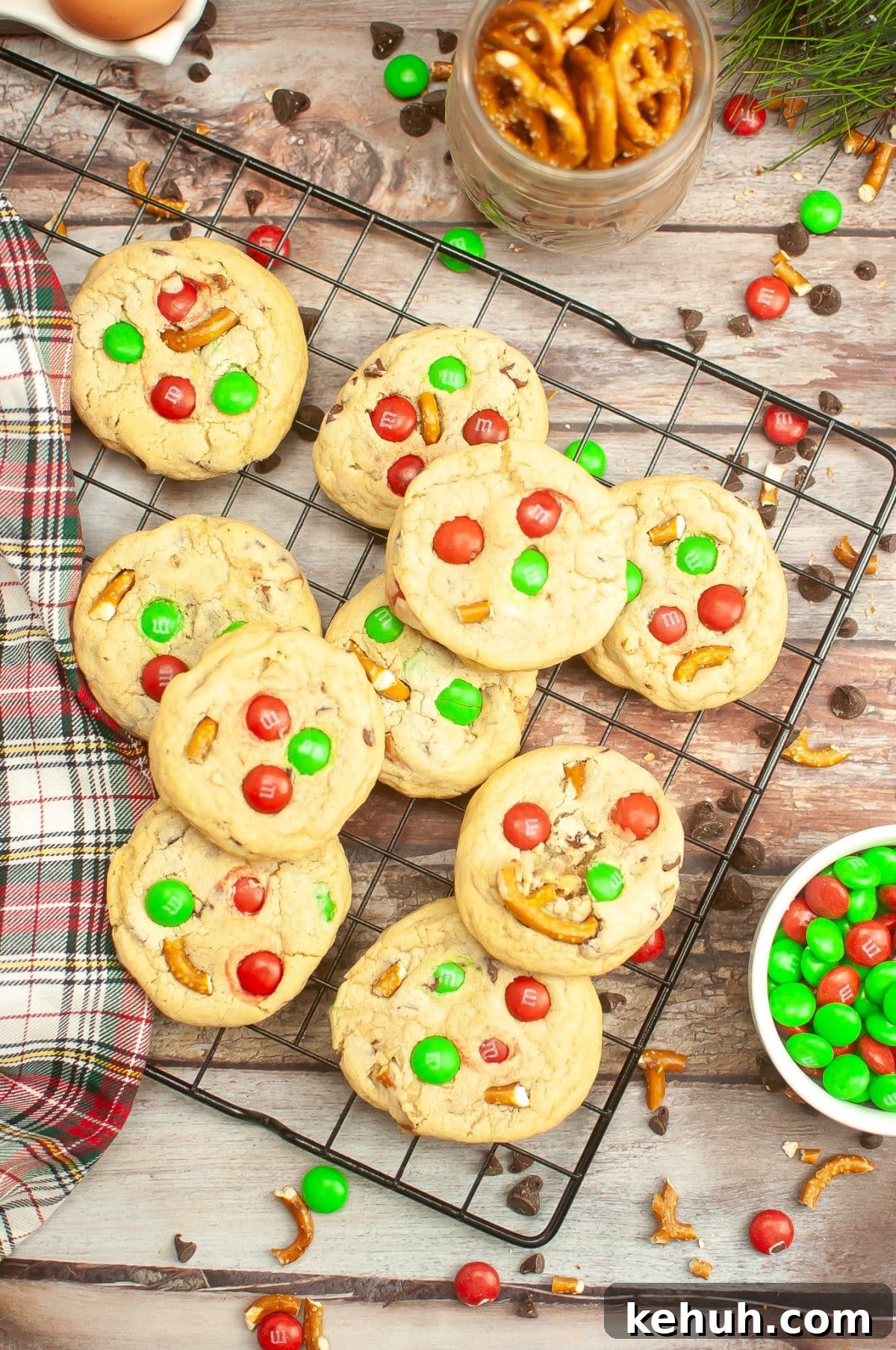 easy christmas cookies for santa cooling on a wire rack