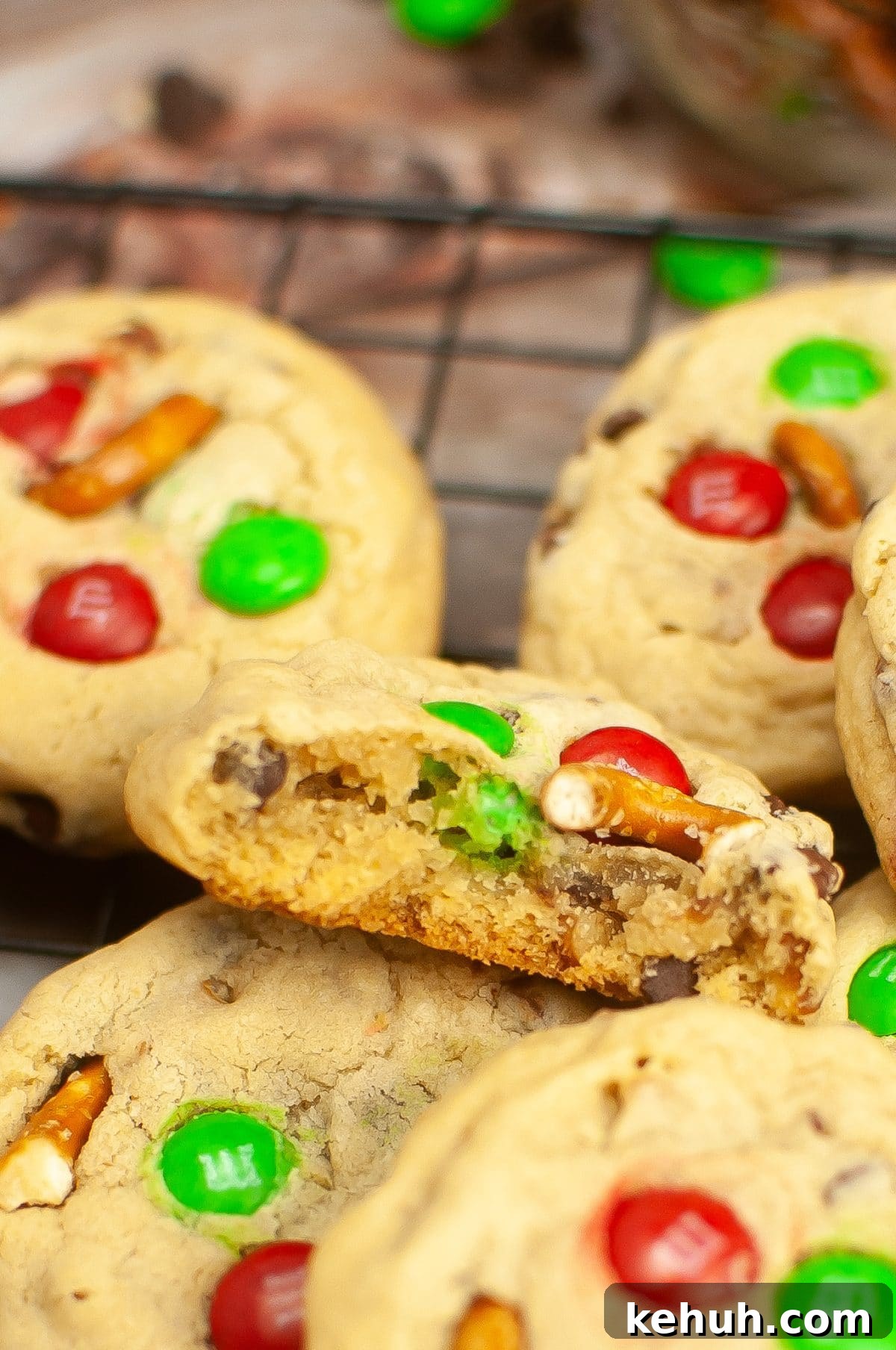 easy christmas cookies for santa cooling on a wire rack
