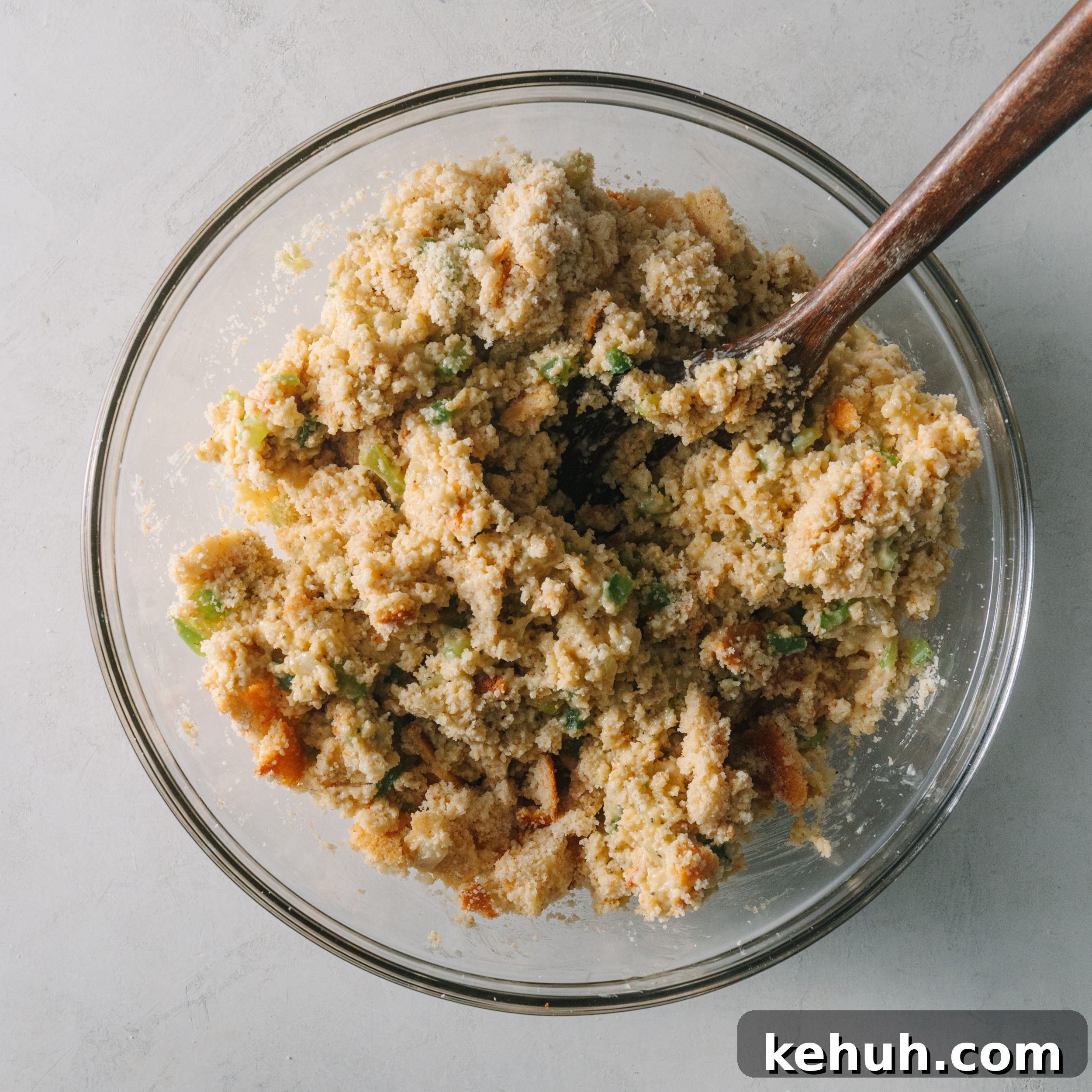 Classic Southern Oyster Dressing Recipe for Holiday Feasts 6 Crumble cornbread
