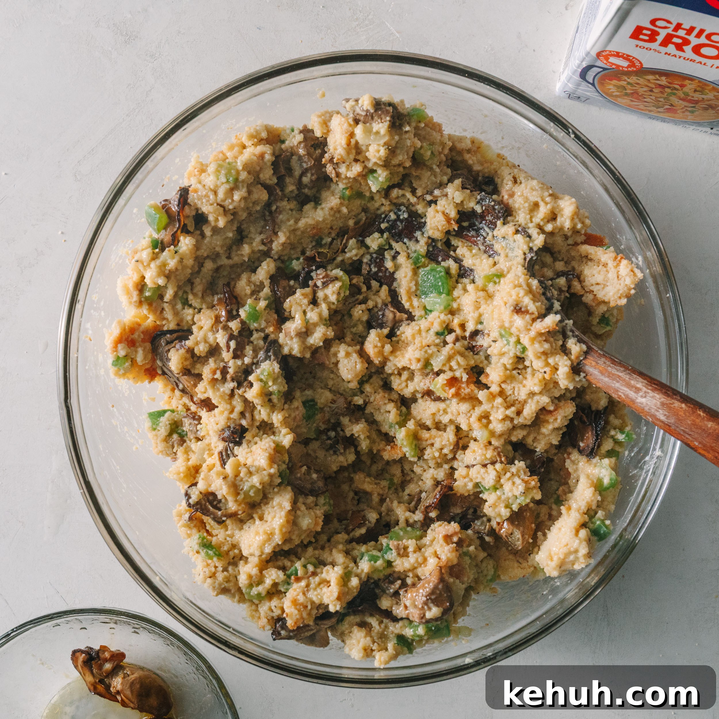 Classic Southern Oyster Dressing Recipe for Holiday Feasts 7 Add oysters and broth