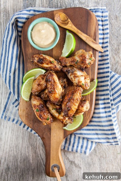 Crispy Baked Thai Peanut Chicken Wings Recipe 2 Baked Thai Peanut Chicken Wings