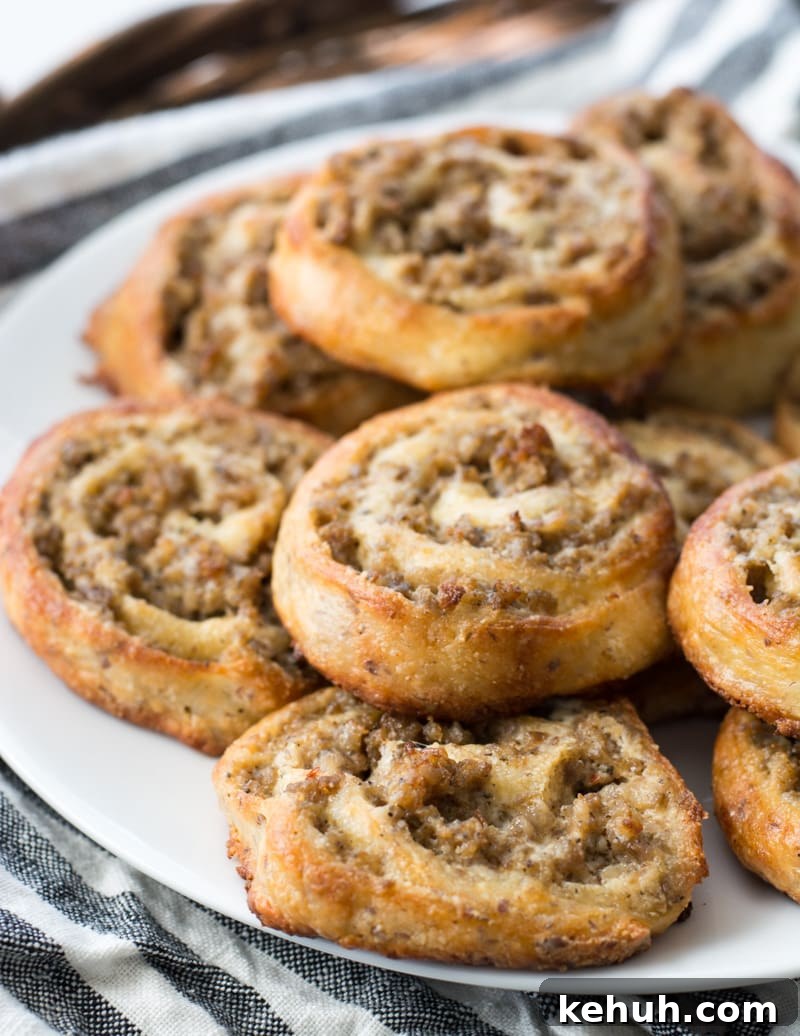 Keto Fat Head Dough Recipe with Step-by-Step Video 6 These easy Keto Sausage Rolls are packed with sausage and cream cheese! The perfect gluten free, keto breakfast or appetizer!