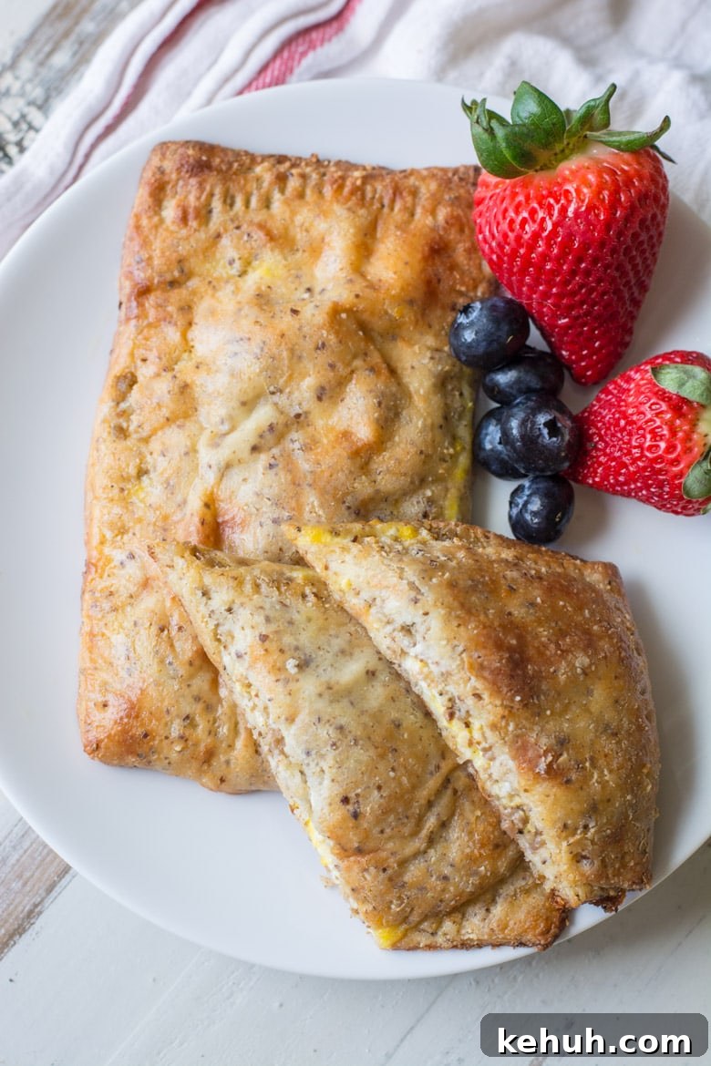 Keto Fat Head Dough Recipe with Step-by-Step Video 7 Wondering what to eat for breakfast on keto? These Keto Breakfast Hot Pockets are loaded with sausage, cream cheese and eggs! The perfect grab and go keto breakfast! #keto
