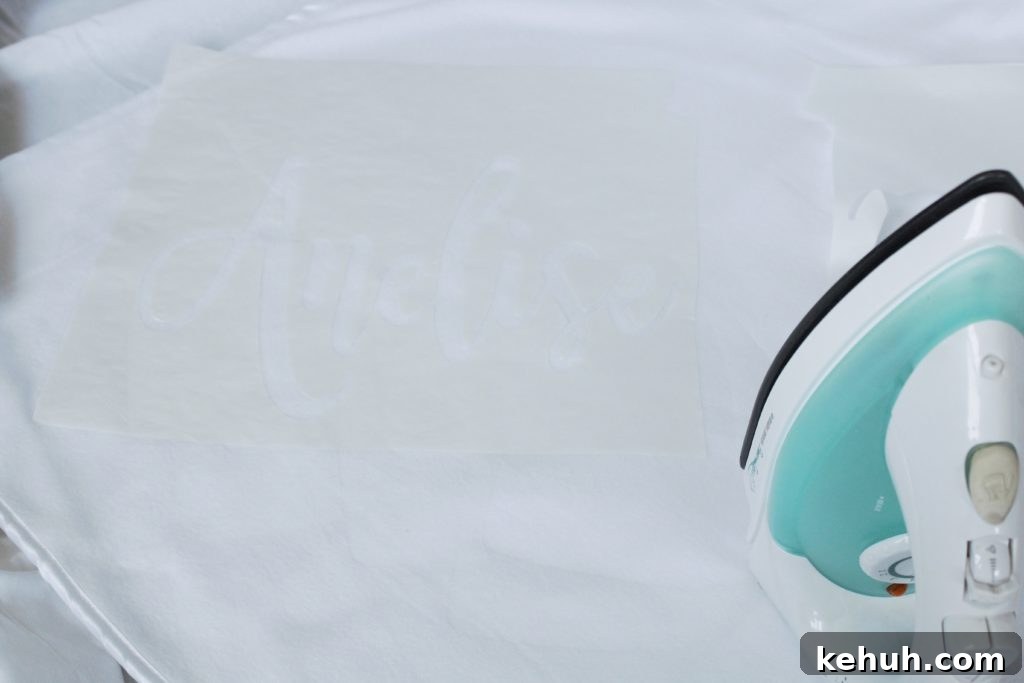 Make a Personalized Baby Blanket with Cricut and Freezer Paper 9 Cricut with Freezer Paper Baby Blanket