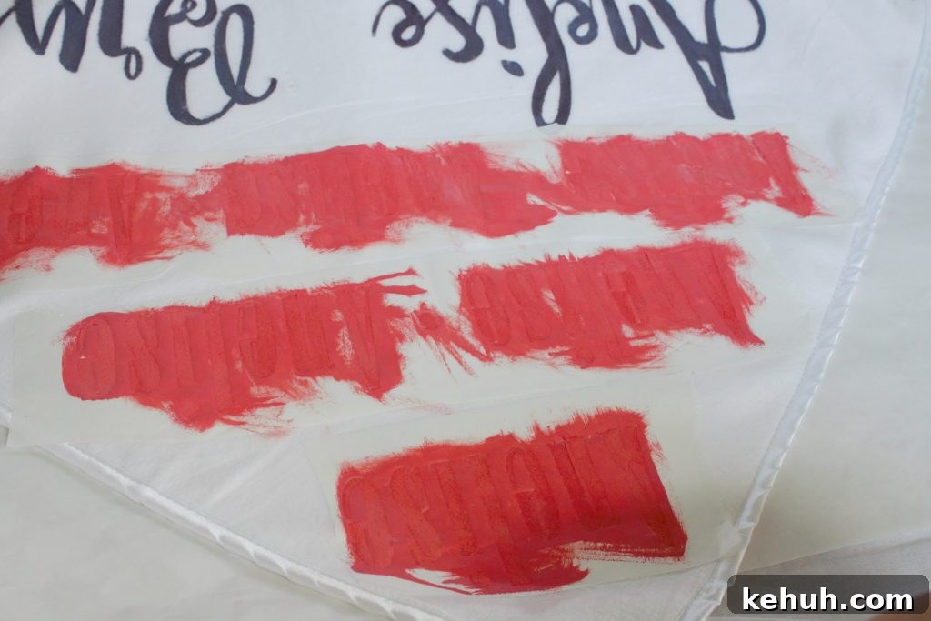 Make a Personalized Baby Blanket with Cricut and Freezer Paper 11 Cricut with Freezer Paper Baby Blanket