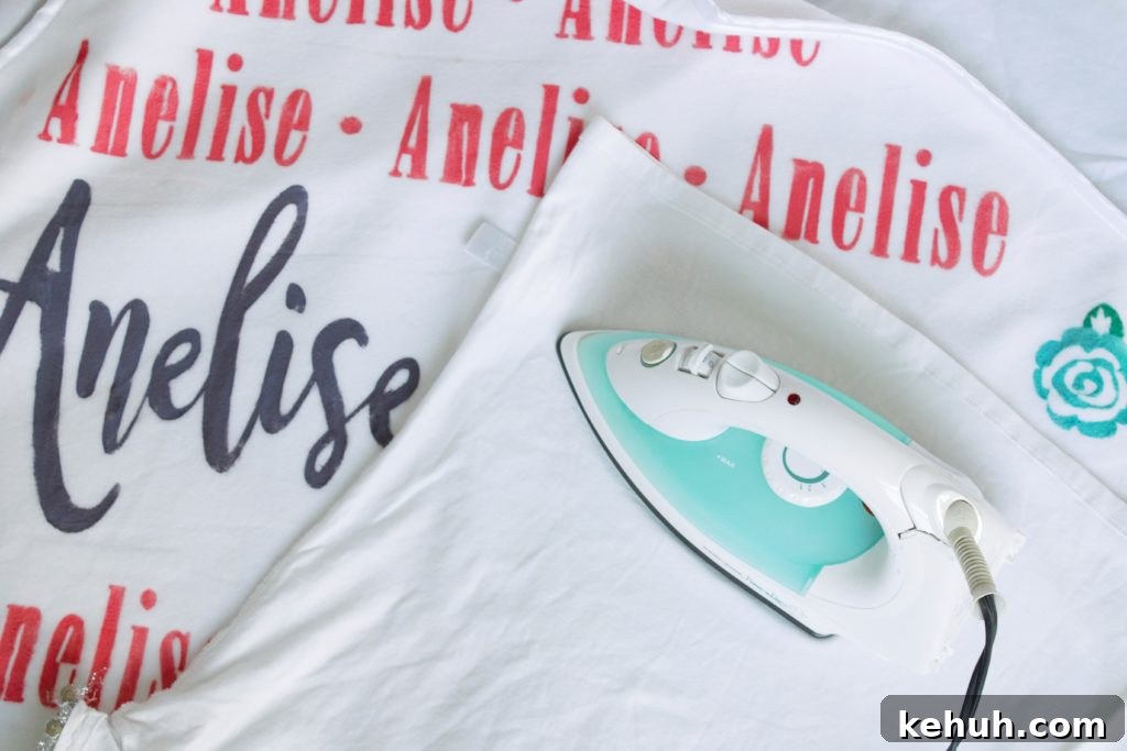 Make a Personalized Baby Blanket with Cricut and Freezer Paper 12 Cricut with Freezer Paper Baby Blanket