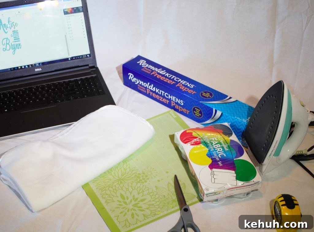 Make a Personalized Baby Blanket with Cricut and Freezer Paper 5 Cricut with Freezer Paper Baby Blanket