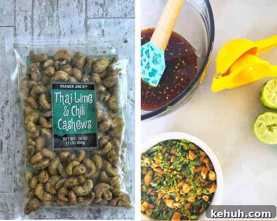 Thai Turkey Lettuce Wrap Recipe with Zesty Peanut Sauce 5 Thai Turkey lettuce wraps process pic.