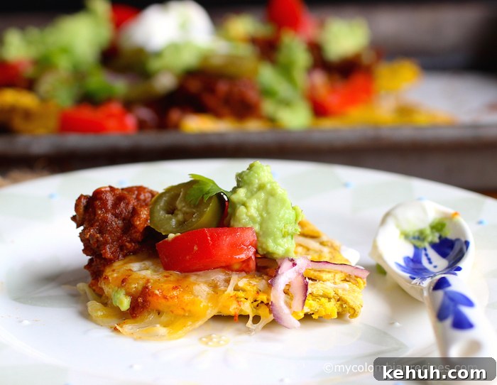 Patacón Nachos: Loaded Plantain Chips with Beef & Cheese 5 Patacón Loaded Nachos