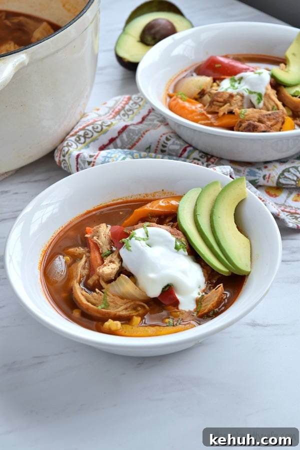 Hearty Chicken Fajita Soup Recipe — Flavor-Packed Dinner Idea 3 Chicken Fajita Soup