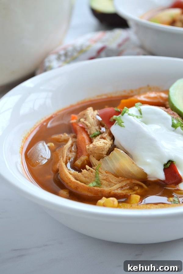 Hearty Chicken Fajita Soup Recipe — Flavor-Packed Dinner Idea 4 Chicken Fajita Soup