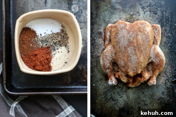 Crispy Oven-Roasted Rotisserie-Style Chicken (Gluten-Free) 4 Magic At-Home Rotisserie Chicken Recipe with Smoky Seasoning Rub