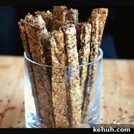 Crispy Quinoa Cracker Sticks — Gluten-Free Vegan Snack 8 quinoa cracker sticks featured image