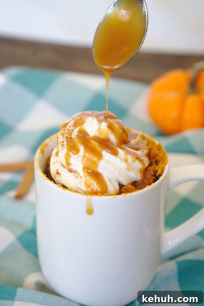 Pumpkin Spice Latte Mug Cake