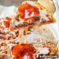 Low Carb Keto Chicken Crust Pizza Recipe 