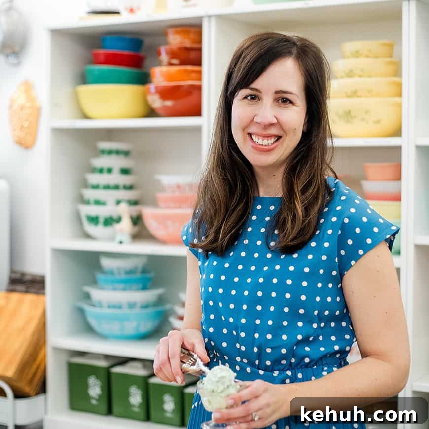 Fluffy Mashed Potato Dinner Rolls: Soft, Buttery Recipe 3 woman scooping pistachio salad into a parfait dish, with colorful vintage bowls in the background.