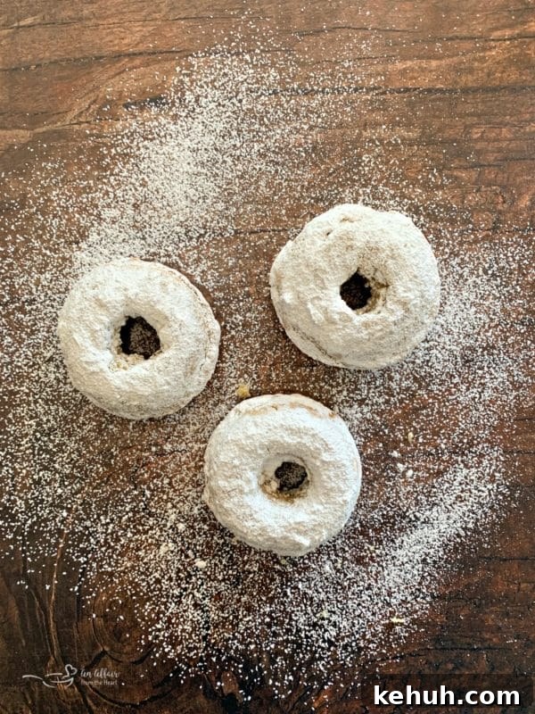 How to Make Classic Powdered Sugar Donuts at Home 9 Baked Powdered Sugar Donuts dusting