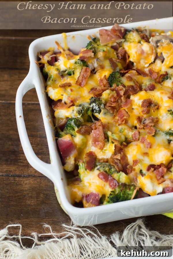 Vegetarian Polenta Enchilada Lasagna Recipe 4 cheesy ham and potato bacon casserole to use up all of those holiday leftovers ohsweetbasil.com
