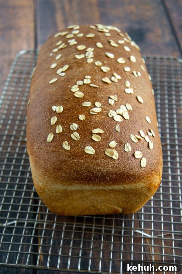 a cooling loaf of bread