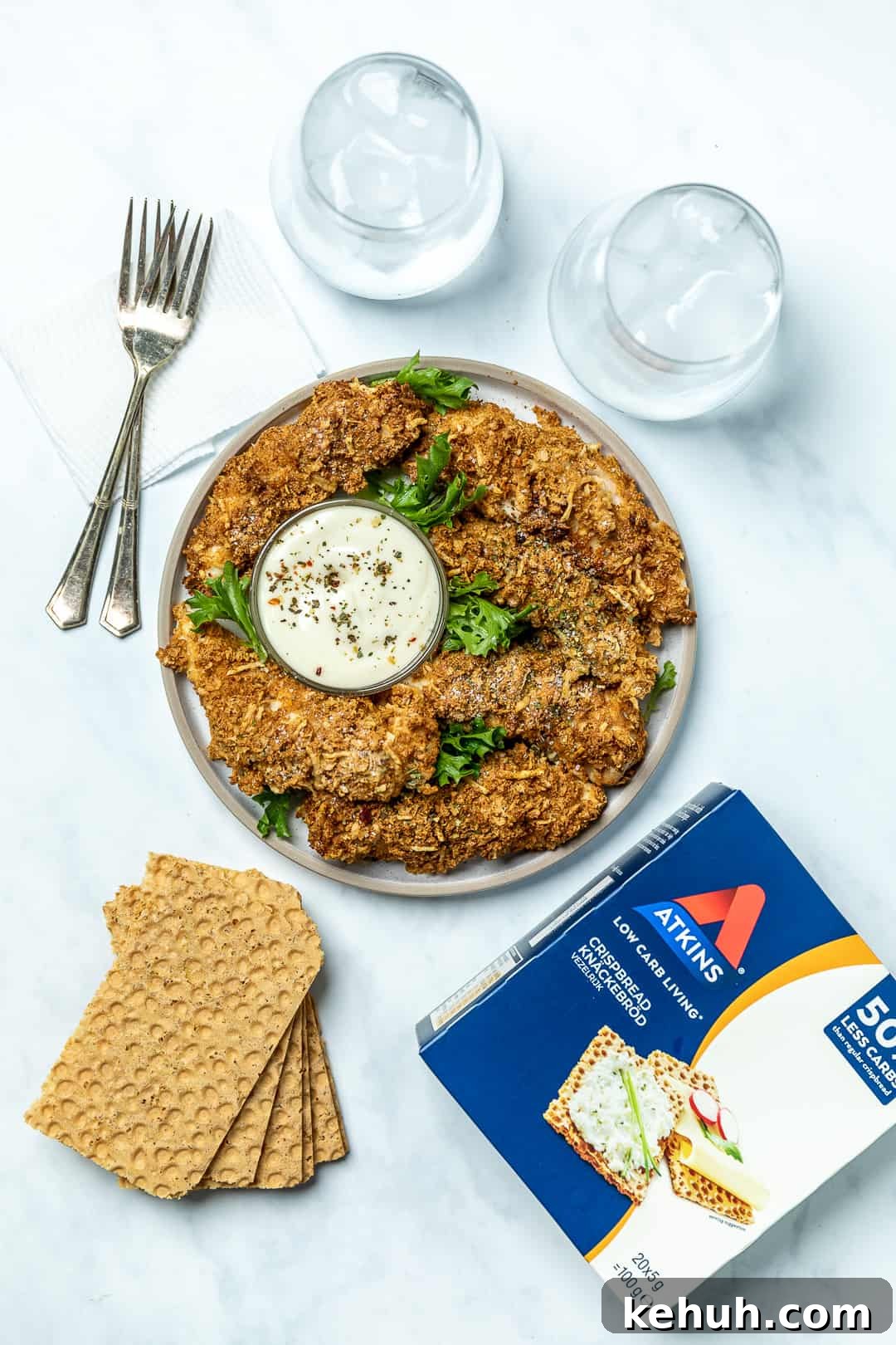 Crispy Keto Air Fryer Chicken Tenders Recipe 3 keto air fryer chicken tenders