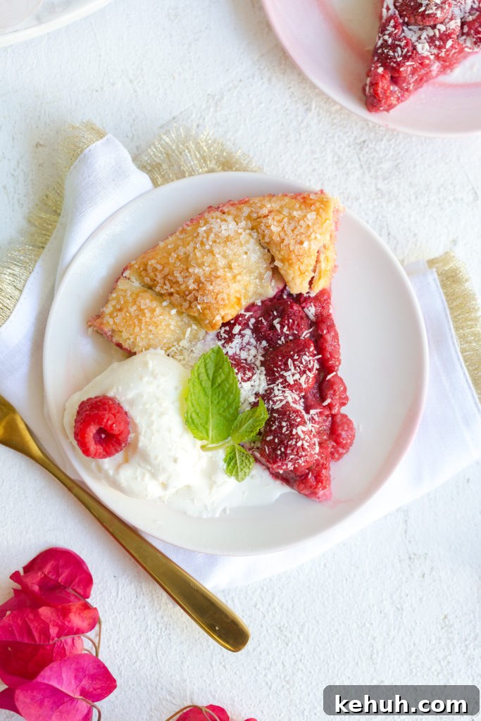 Slice of Raspberry Galette