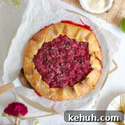 Raspberry Lime Coconut Galette by Baking The Goods
