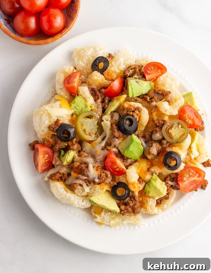 Keto Beef Taco Nachos Recipe — Low-Carb Tex-Mex Nachos 3 Keto Big Beefy Taco Nachos