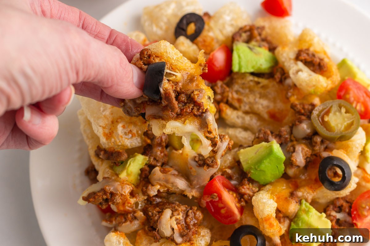 Keto Beef Taco Nachos Recipe — Low-Carb Tex-Mex Nachos 4 Keto Beef Taco Nachos
