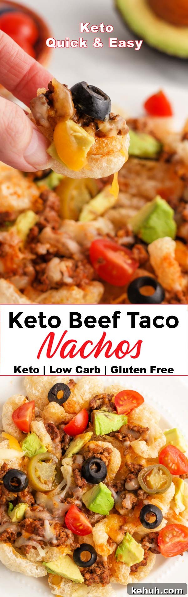 Keto Beef Taco Nachos Recipe — Low-Carb Tex-Mex Nachos 6 Keto Beef Taco Nachos