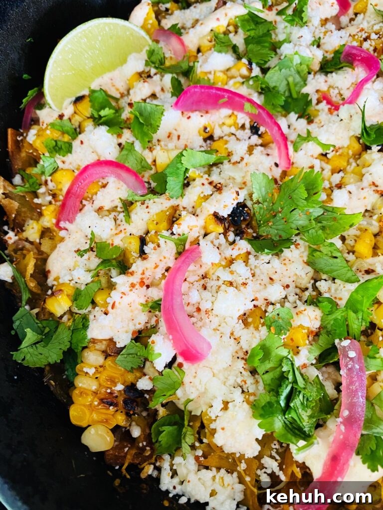 Smoked Street Corn Chilaquiles