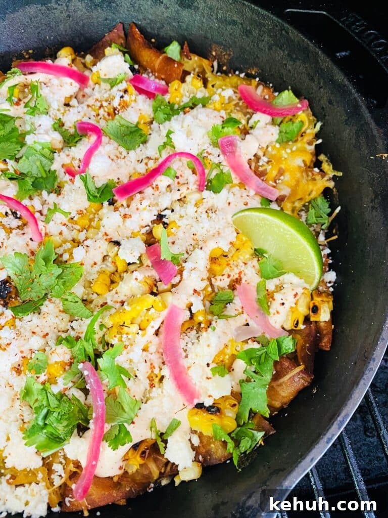 Smoked Street Corn Chilaquiles